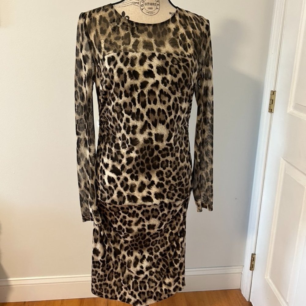 Cheetah Print Kay Unger Dress